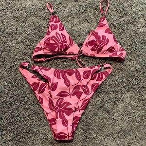 Shein leaf print bikini